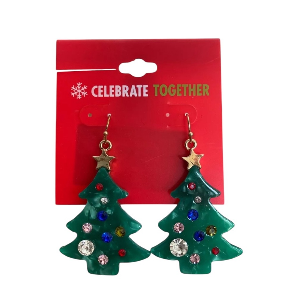 Celebrate Together 2 1/4" Gold Tone/Multicolor Christmas Tree